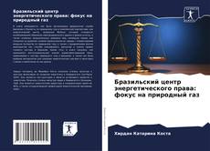 Capa do livro de Бразильский центр энергетического права: фокус на природный газ 