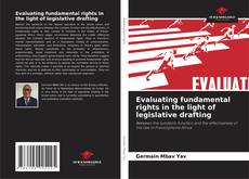 Bookcover of Evaluating fundamental rights in the light of legislative drafting