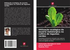 Portada del libro de Utilização ecológica da escória metalúrgica no cultivo de legumes verdes
