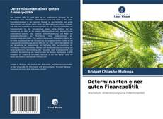 Portada del libro de Determinanten einer guten Finanzpolitik