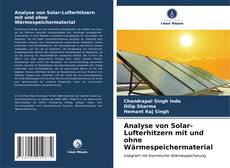 Buchcover von Analyse von Solar-Lufterhitzern mit und ohne Wärmespeichermaterial