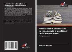 Buchcover von Analisi della letteratura in Ingegneria e gestione della conoscenza