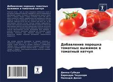 Portada del libro de Добавление порошка томатных выжимок в томатный кетчуп