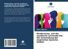 Portada del libro de Hindernisse, auf die saudische Lernende bei der Anwendung der englischen Sprache stoßen