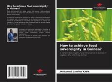 Portada del libro de How to achieve food sovereignty in Guinea?