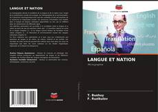 Buchcover von LANGUE ET NATION