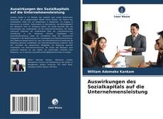 Buchcover von Auswirkungen des Sozialkapitals auf die Unternehmensleistung