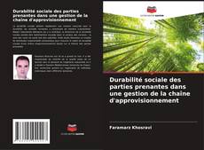 Buchcover von Durabilité sociale des parties prenantes dans une gestion de la chaîne d'approvisionnement