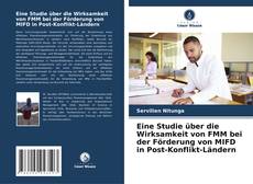 Portada del libro de Eine Studie über die Wirksamkeit von FMM bei der Förderung von MIFD in Post-Konflikt-Ländern