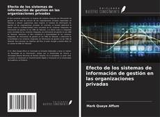 Efecto de los sistemas de información de gestión en las organizaciones privadas kitap kapağı