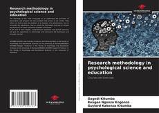 Couverture de Research methodology in psychological science and education
