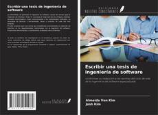 Capa do livro de Escribir una tesis de ingeniería de software 
