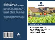 Buchcover von Antrag auf MIS im Immobiliengeschäft zur Entwicklung des ländlichen Raums