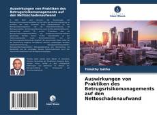 Buchcover von Auswirkungen von Praktiken des Betrugsrisikomanagements auf den Nettoschadenaufwand