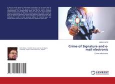 Copertina di Crime of Signature and e-mail electronic