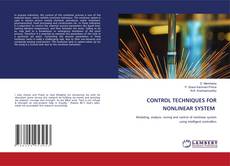 Copertina di CONTROL TECHNIQUES FOR NONLINEAR SYSTEM