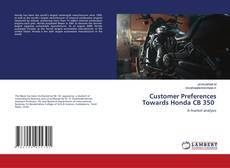 Capa do livro de Customer Preferences Towards Honda CB 350 