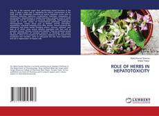 Copertina di ROLE OF HERBS IN HEPATOTOXICITY