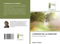 À PROPOS DE LA PAROUSIE kitap kapağı