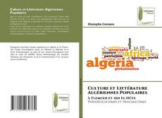 Copertina di Culture et Littérature Algériennes Populaires