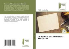 Le recueil des proverbes algériens kitap kapağı