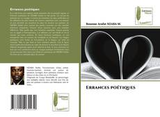 Capa do livro de Errances poétiques 