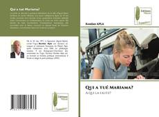 Qui a tué Mariama? kitap kapağı