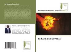 Buchcover von Le Sang de l'opprimé
