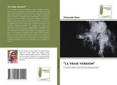 "la vraie version" kitap kapağı