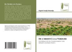 Buchcover von De l'Aridité à la Verdure