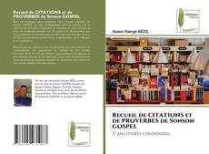 Capa do livro de Recueil de CITATIONS et de PROVERBES de Sonson GOSPEL 