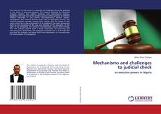 Copertina di Mechanisms and challenges to judicial check