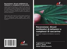 Capa do livro de Recensione: Alcuni antibiotici β-lattamici e complessi di saccarina 