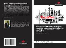 Capa do livro de Notes for the training of foreign language teachers in Cuba 