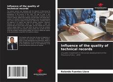 Buchcover von Influence of the quality of technical records