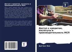 Доступ к кредитам, институты и производительность МСП的封面