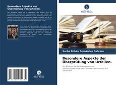 Portada del libro de Besondere Aspekte der Überprüfung von Urteilen.