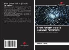 Portada del libro de From random walk to quantum formalism: