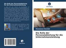 Buchcover von Die Rolle der Personalabteilung für die Unternehmensleistung