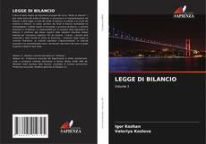Capa do livro de LEGGE DI BILANCIO 