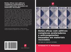 Portada del libro de Betão eficaz com aditivos complexos aceleradores e anticongelantes baseados em materiais reciclados