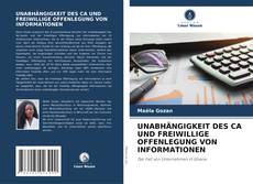 Couverture de UNABHÄNGIGKEIT DES CA UND FREIWILLIGE OFFENLEGUNG VON INFORMATIONEN