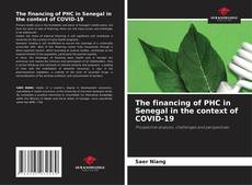 Capa do livro de The financing of PHC in Senegal in the context of COVID-19 