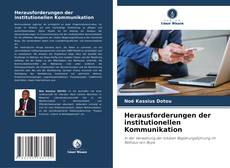 Capa do livro de Herausforderungen der institutionellen Kommunikation 