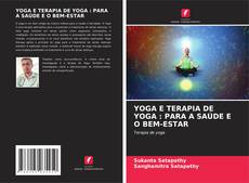 Buchcover von YOGA E TERAPIA DE YOGA : PARA A SAÚDE E O BEM-ESTAR
