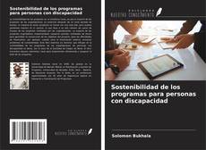 Capa do livro de Sostenibilidad de los programas para personas con discapacidad 