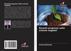 Buchcover von Recenti progressi nelle scienze vegetali