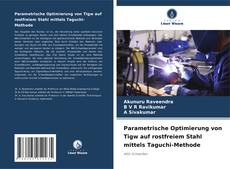 Buchcover von Parametrische Optimierung von Tigw auf rostfreiem Stahl mittels Taguchi-Methode