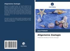 Capa do livro de Allgemeine Zoologie 