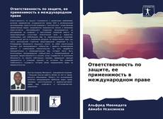 Ответственность по защите, ее применимость в международном праве kitap kapağı